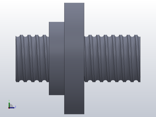 法兰式单螺母FEM-E-S[32x5Rx3.5-4]左视缩略图
