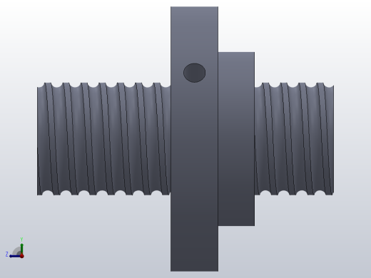 法兰式单螺母FEM-E-S[32x5Rx3.5-4]右视缩略图