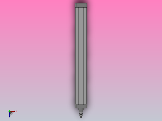 SE标准复动型气缸SE 100×900-S俯视缩略图