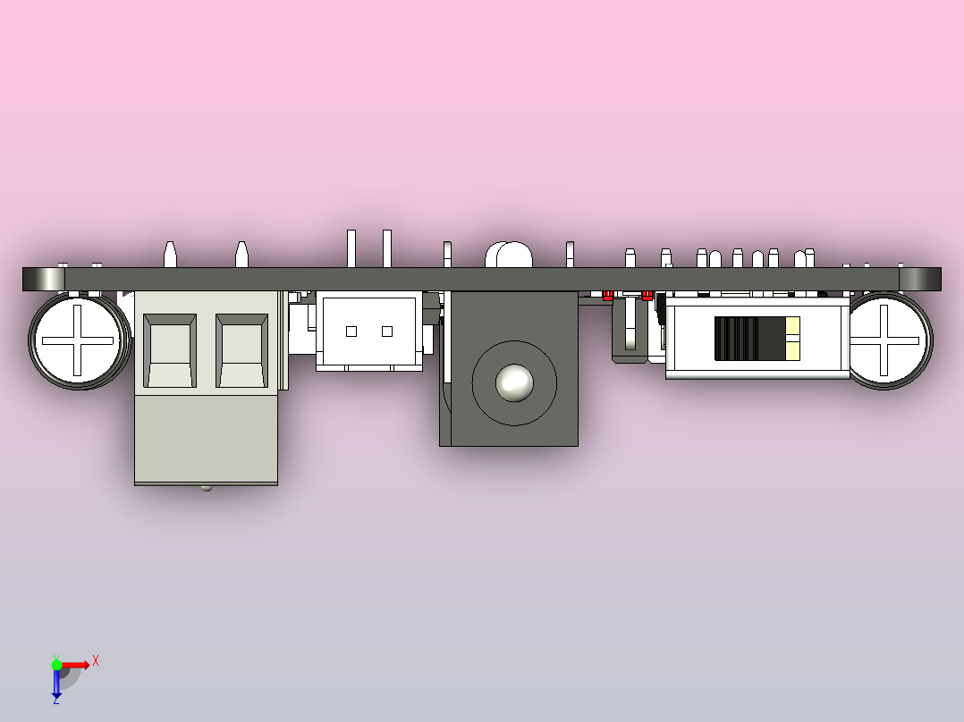 Yahboom Pi 5电力板俯视图