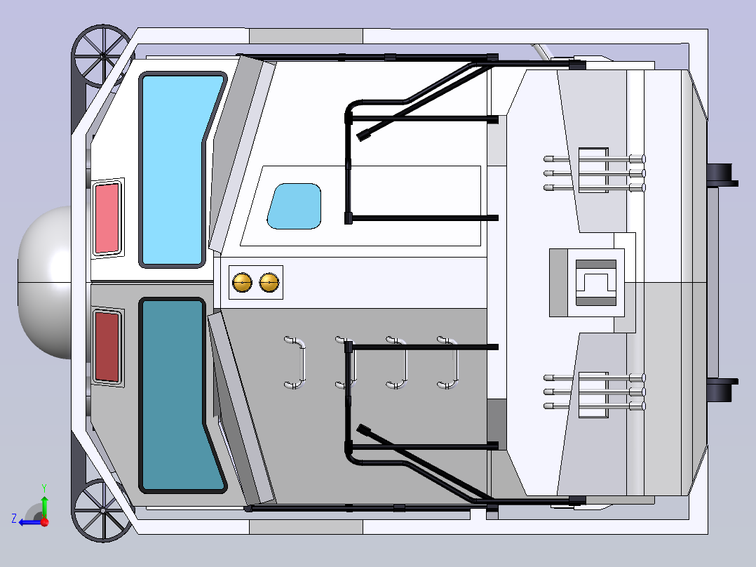 装甲机车 STP右视图