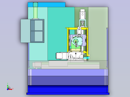 万能工具磨床模型3D图纸前视缩略图