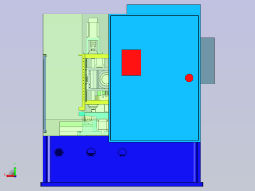 万能工具磨床模型3D图纸后视缩略图