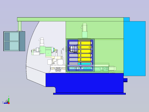 万能工具磨床模型3D图纸右视缩略图
