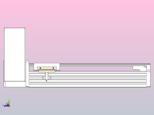 皮带直线轴半封闭可选导轨TPA-HNB-85S-90-L200-RU-C-P20-N3右视缩略图