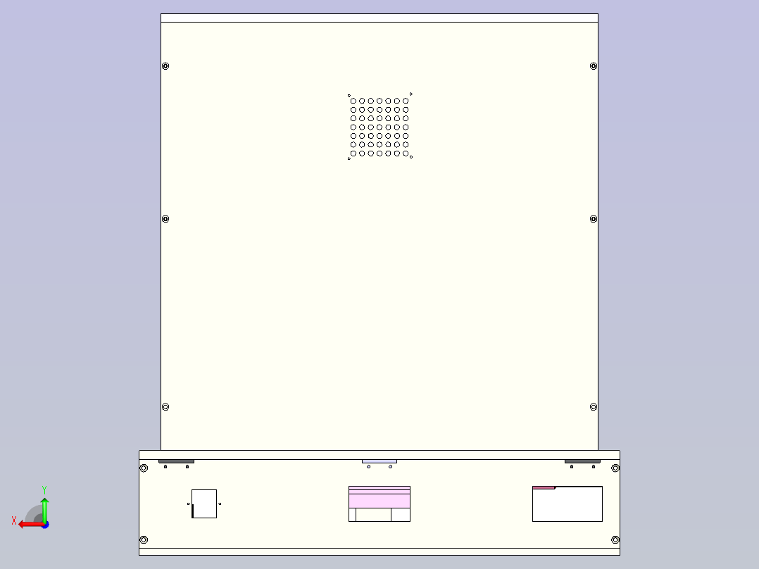 ZH-FD1点检治具3D模型后视图