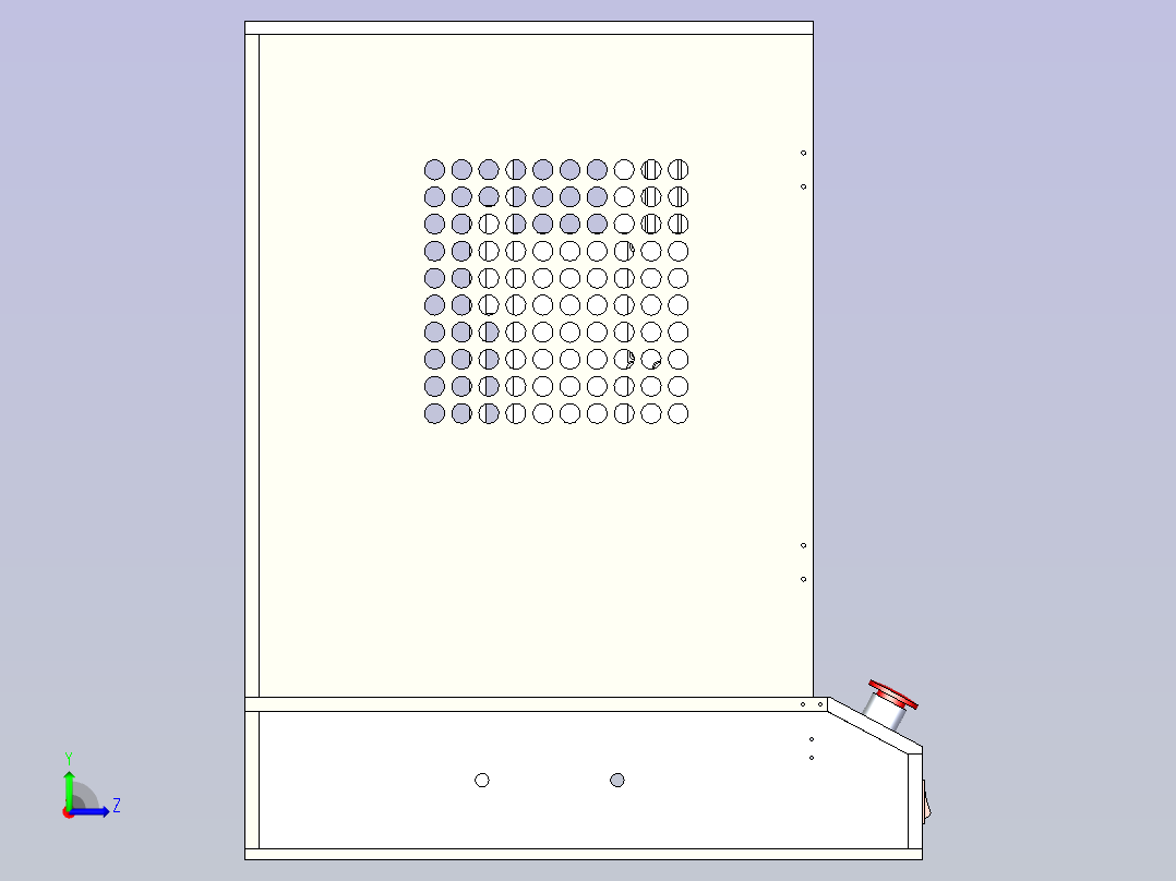 ZH-FD1点检治具3D模型左视图