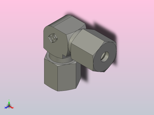 EO管接头弯头W06ZSCF.igs正等轴测缩略图