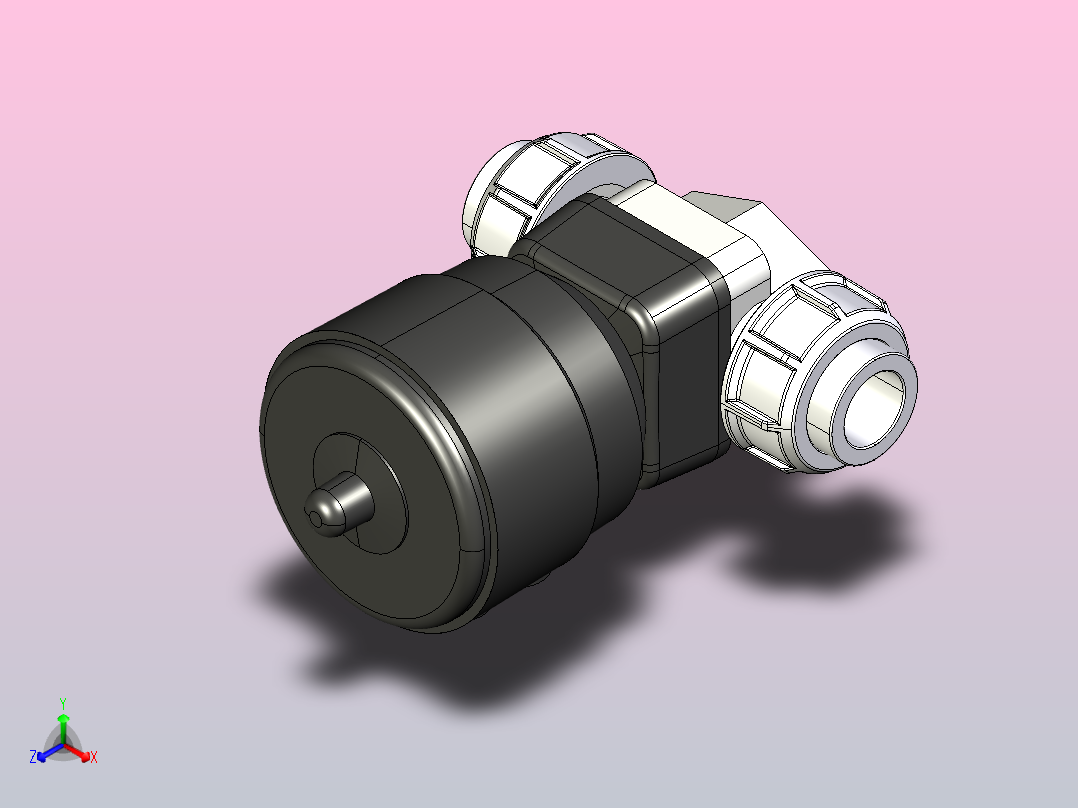 6DKUIFCP DA 气动隔膜阀双作用公制系列PVDF主视图