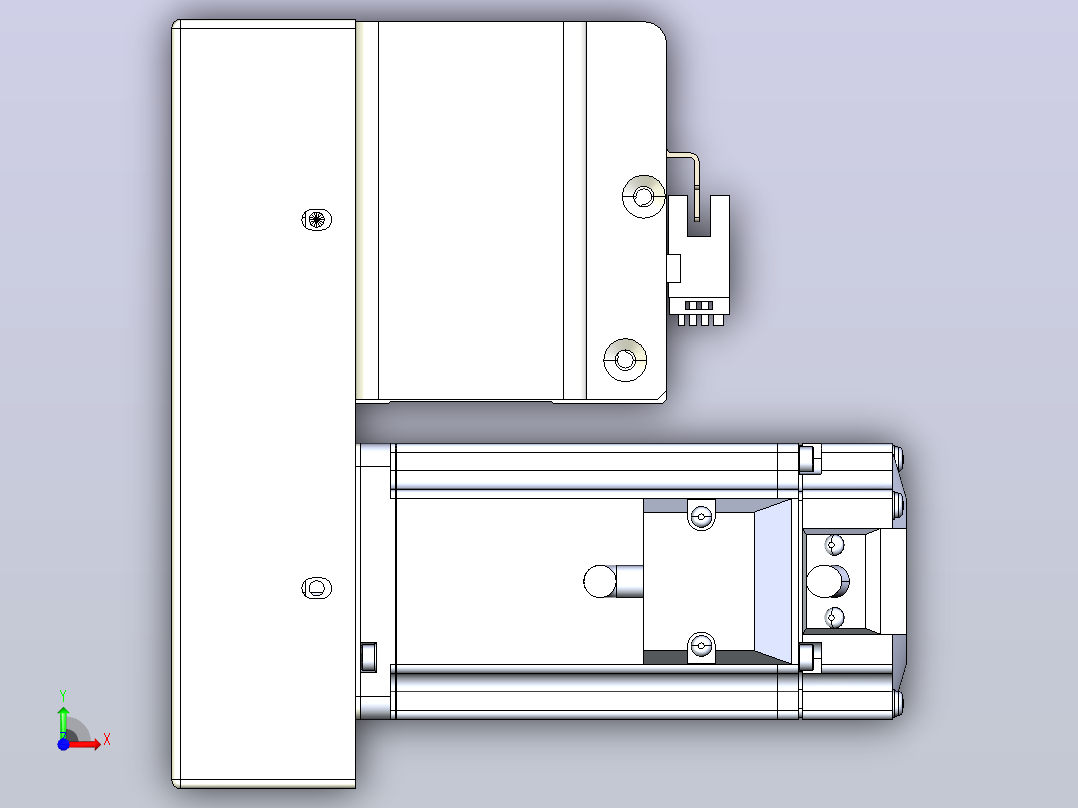 皮带直线轴半封闭可选导轨TPA-HNB-85S-90-L2250-LP-C-P20-N3前视图
