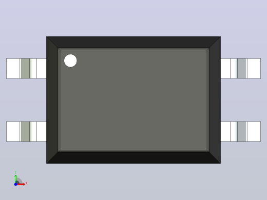 106x SOIC 封装（小外形集成电路）SOIC254P1016X460-4N前视缩略图