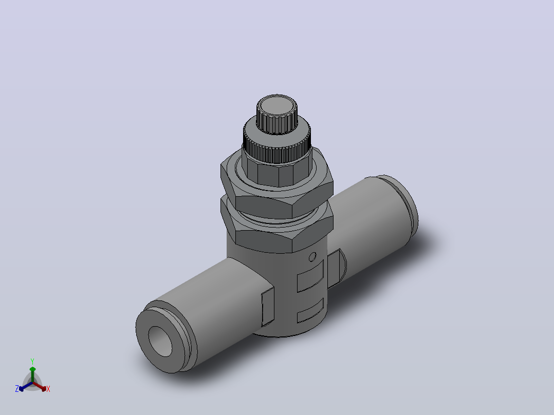 调速阀HAS1F-3隔板安装式速度控制阀[HAS1001F-04-3]主视图