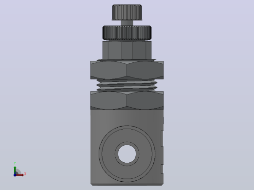 调速阀HAS1F-3隔板安装式速度控制阀[HAS1001F-04-3]前视缩略图