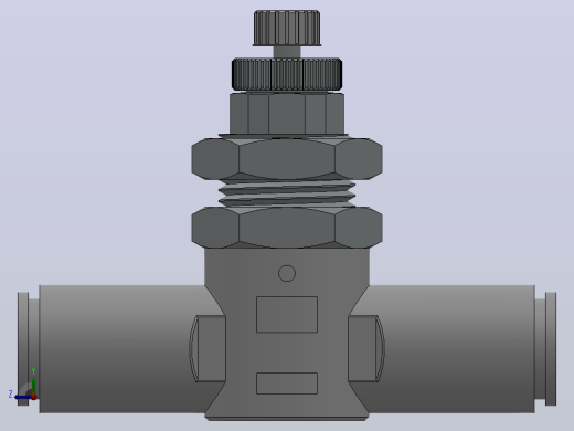 调速阀HAS1F-3隔板安装式速度控制阀[HAS1001F-04-3]右视缩略图
