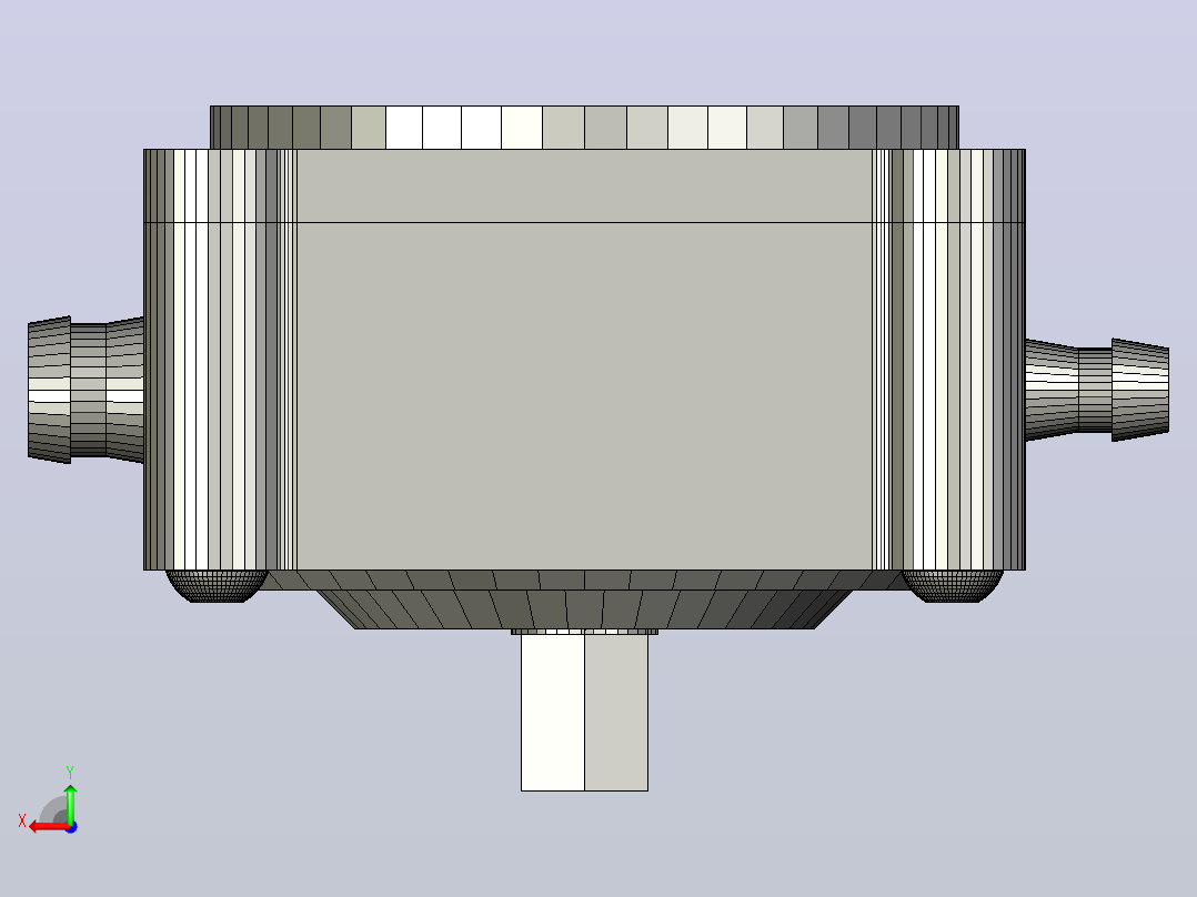便携式叶片泵后视图