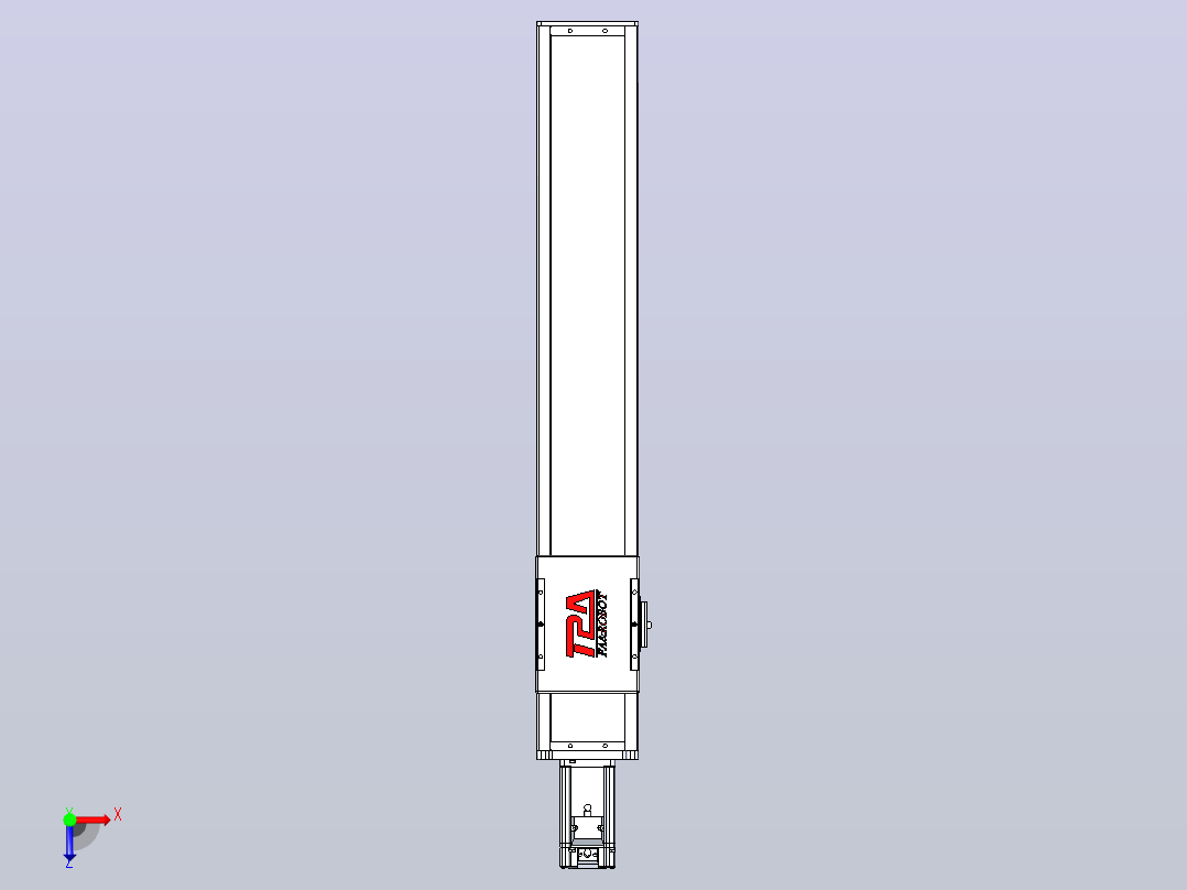 滚珠丝杠直线轴带导轨全封闭TPA-HCR-110D-1610C-L550-M-C-P40-N3俯视图