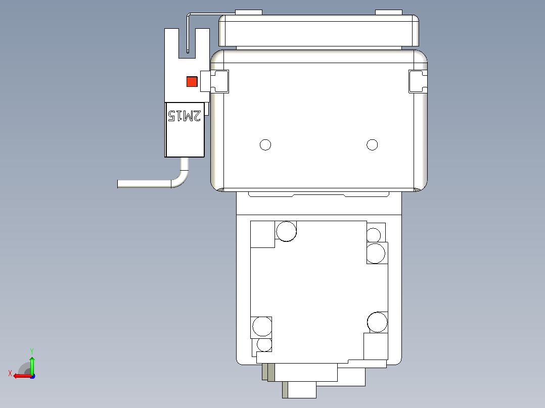 ETH6M-BM-150-M10B直线模组后视图