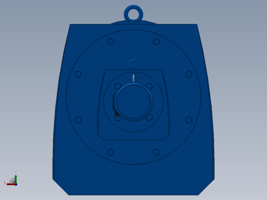 RF147R77法兰轴伸式组合型斜齿轮减速机RF147R77-Y0.18-4P-63-M1-0°-Φ550后视缩略图