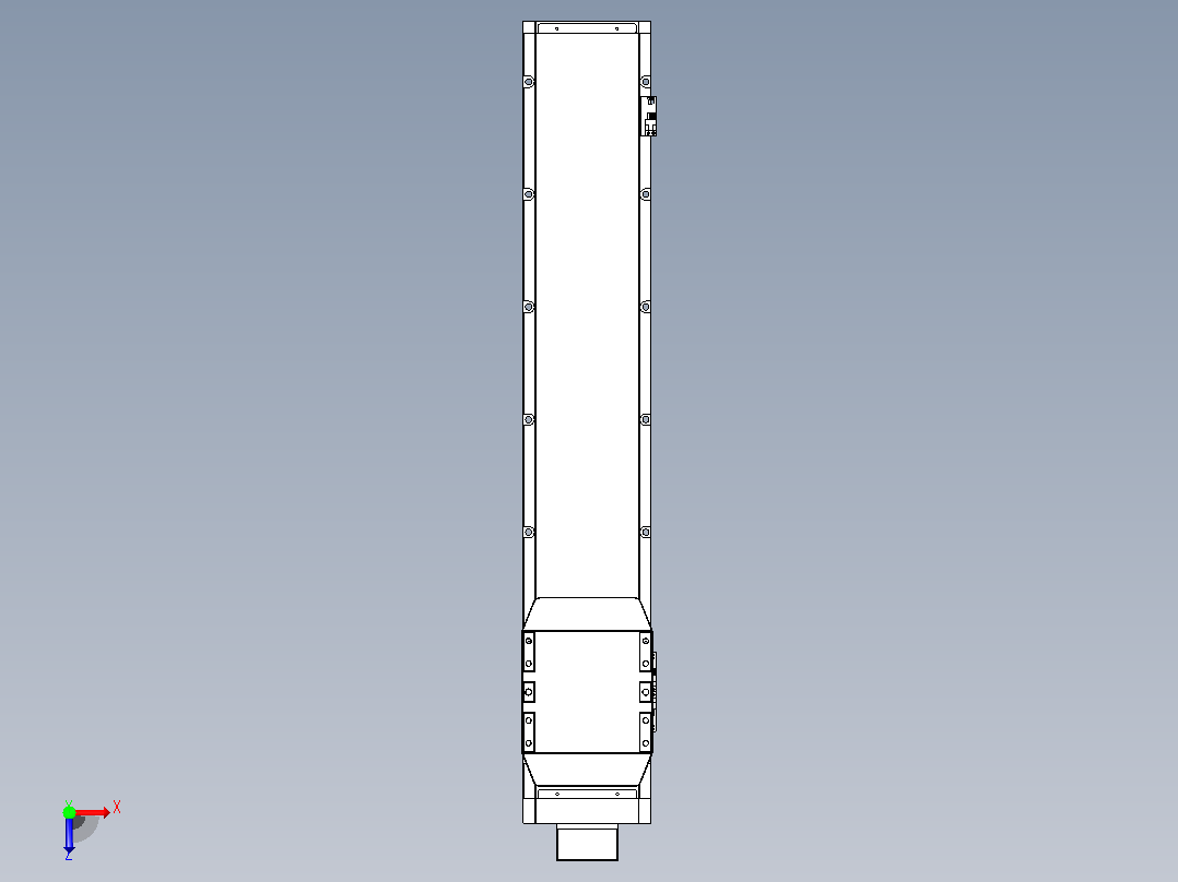 滚珠丝杠直线轴内置导轨TPA-GCR-170-2510C-L750-MP-M75-N3俯视图