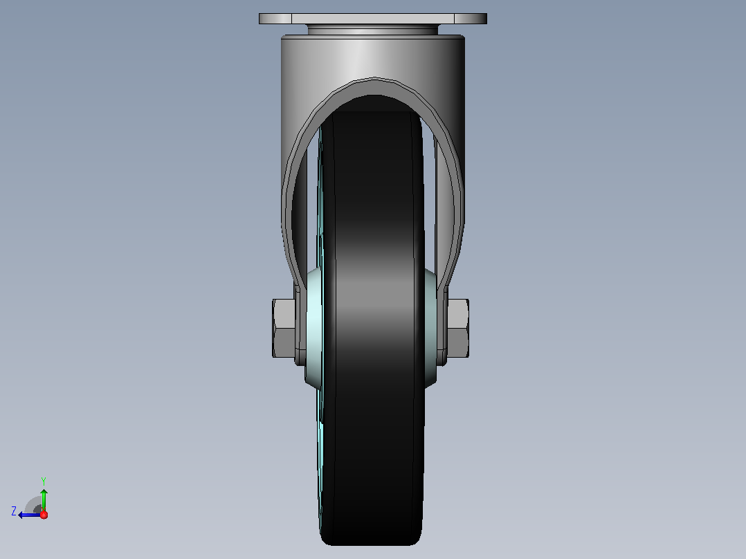 3477UFR200P63装配[3477UFR200P63]脚轮右视图