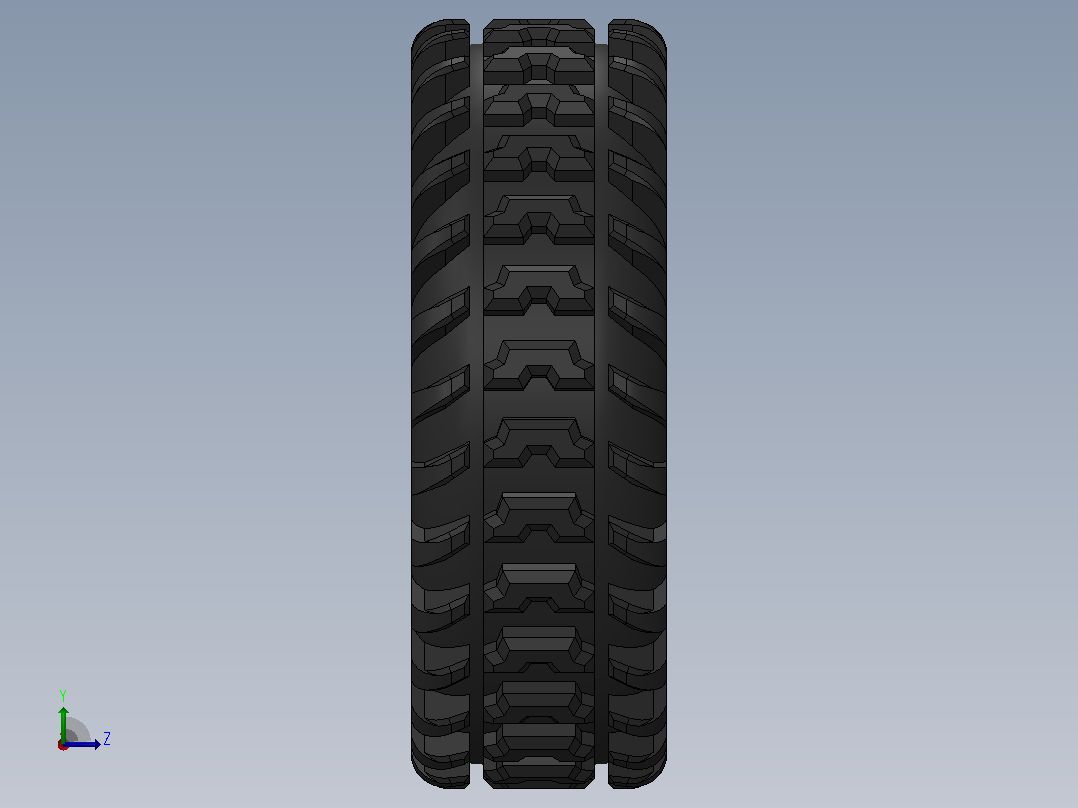 轮胎1_10 RC Off-Road Beadlock Wheel左视图