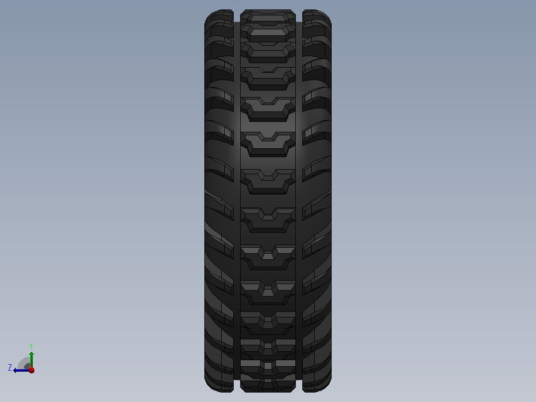 轮胎1_10 RC Off-Road Beadlock Wheel右视图
