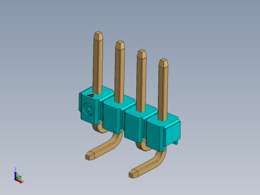 DS1022彩色排针 100mil(2.54mm) 类型SMT R1 (1.5 x 6.0 x 3.0mm) 1Rx40pin 彩色 REV1.0