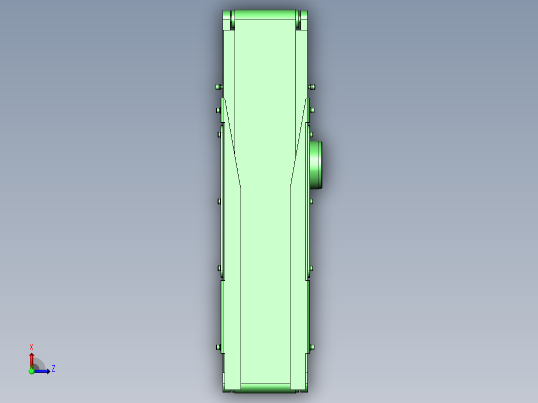 直行高度不同输送机间的喷射俯视图