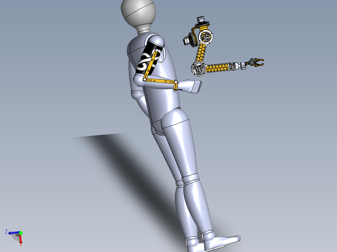 master-slave-anthropomorphic-robot主视图