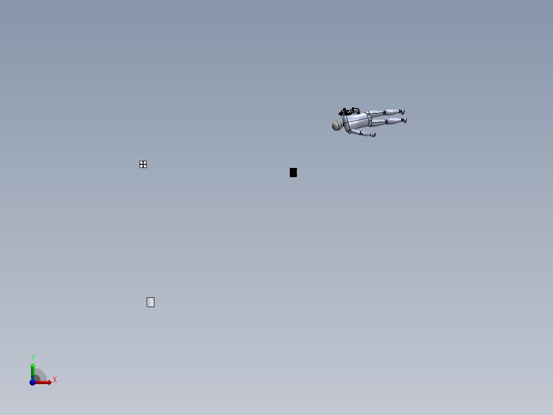 master-slave-anthropomorphic-robot前视图