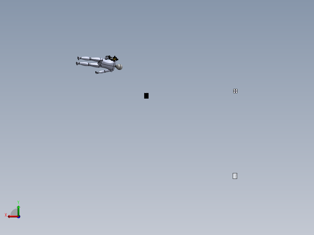 master-slave-anthropomorphic-robot后视图