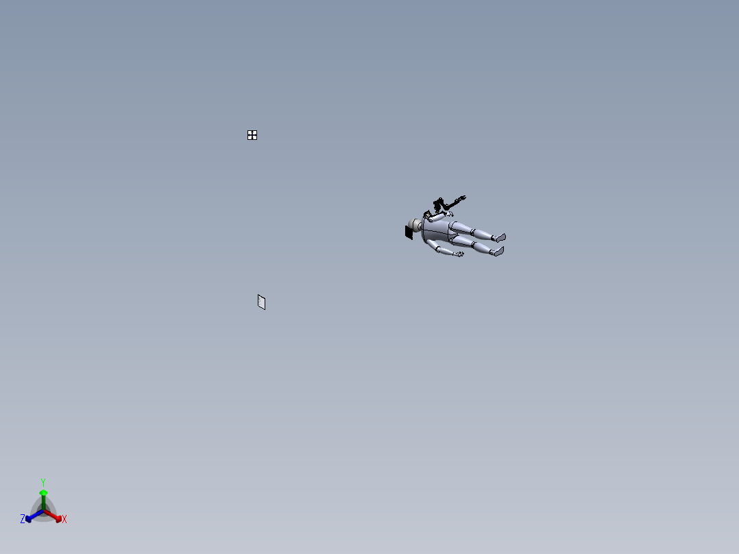 master-slave-anthropomorphic-robot正等轴测图