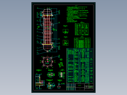脱氢换热器cad图CAD设计图