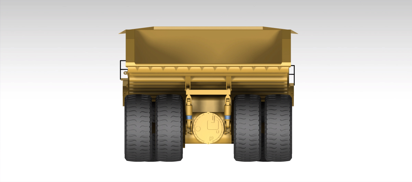 卡特彼勒797f 矿山车模型三维建模图纸 catia设计