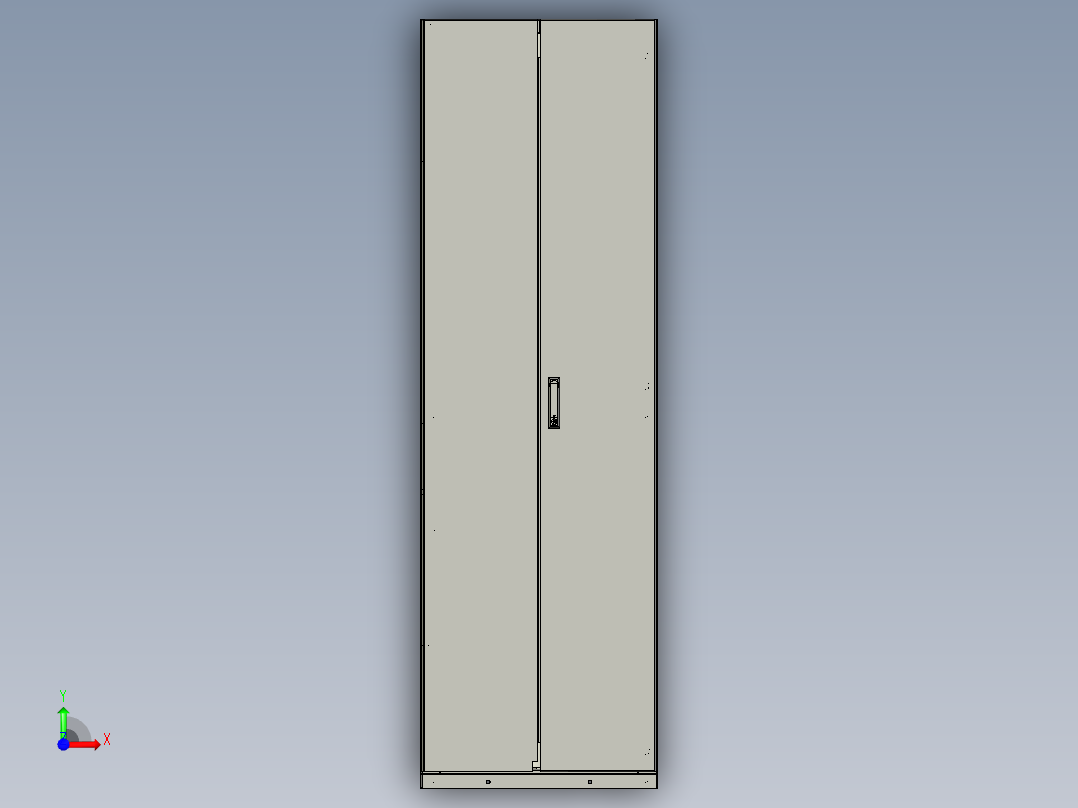 网络机柜2前视图