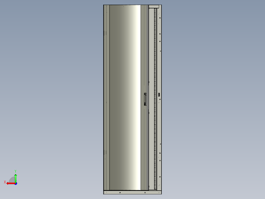 网络机柜2后视图