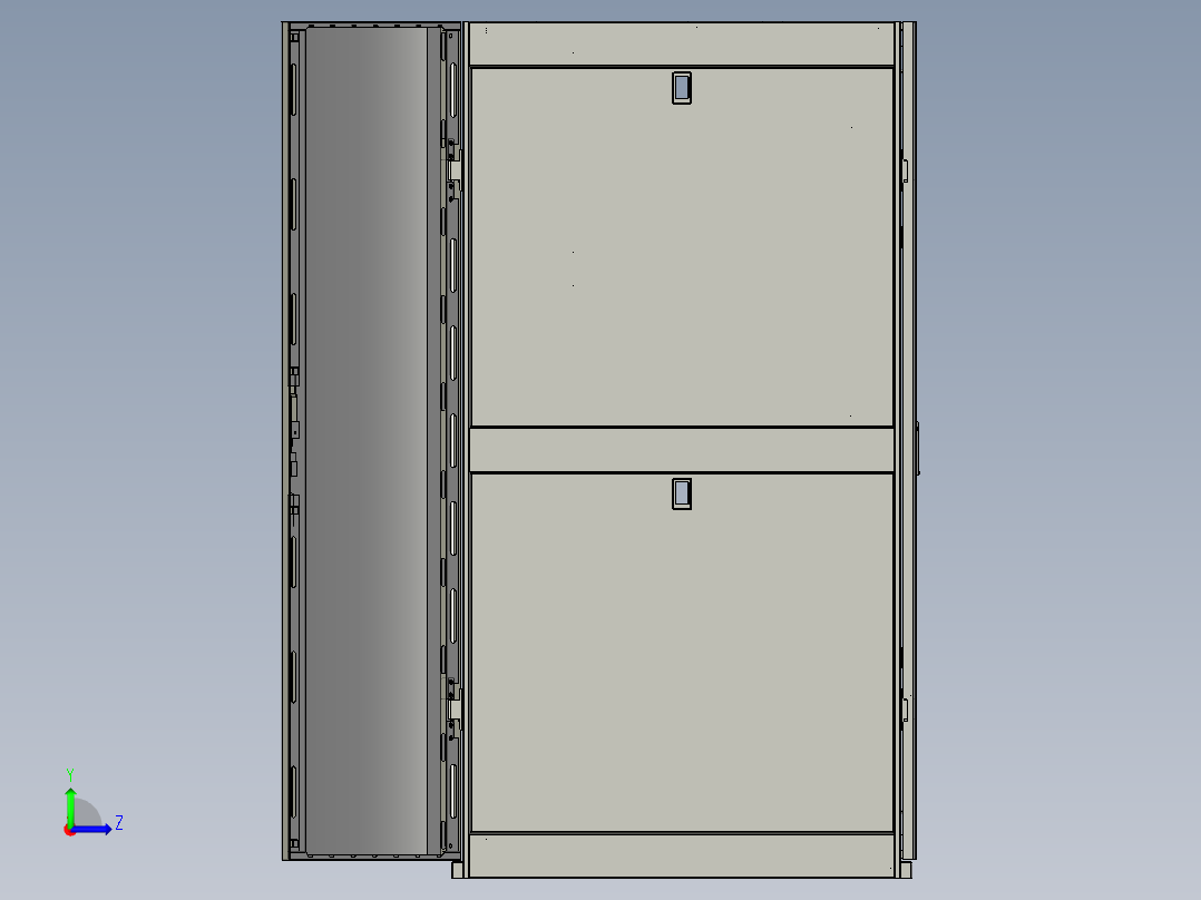网络机柜2左视图