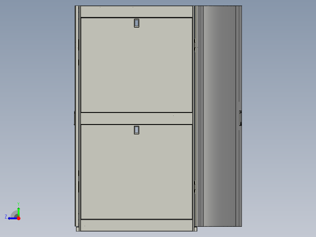 网络机柜2右视图
