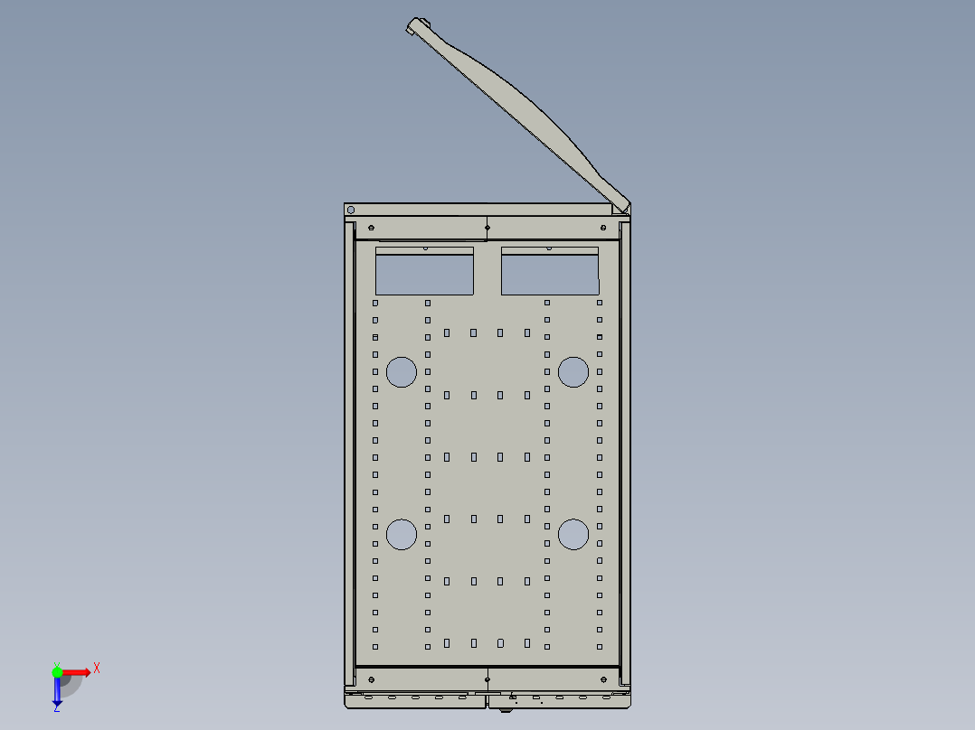 网络机柜2俯视图