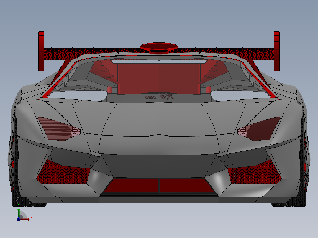 solidworks RS汽车前视图