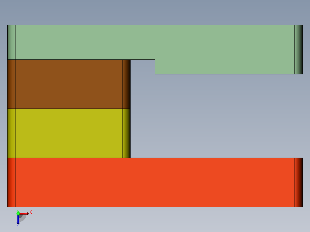 散热片3D俯视图