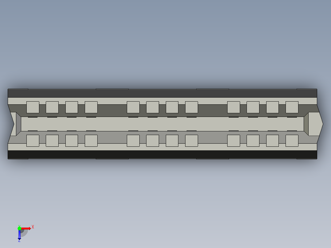 侧边卡连接器-458440005_stp俯视图