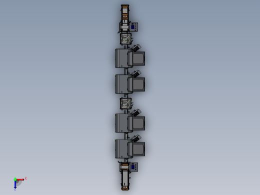 PCBA家用电器车载电子测试设备俯视缩略图