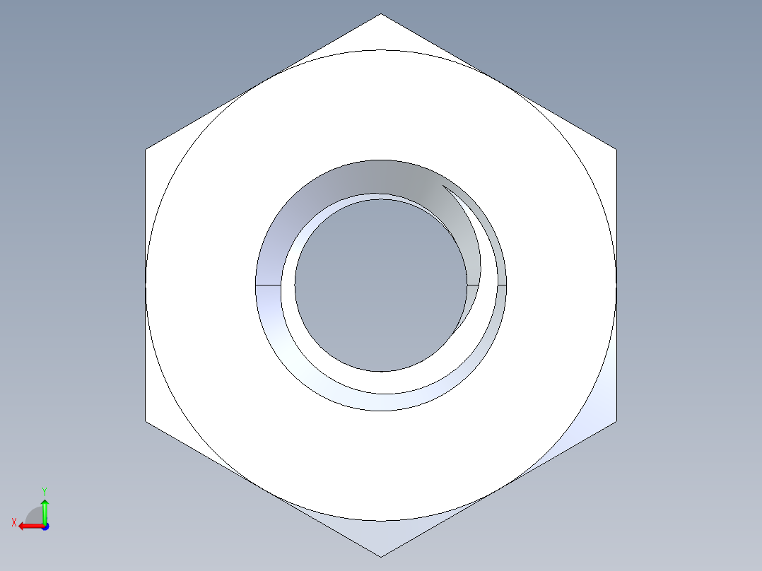 公制螺母-M1.6x0.35.STEP后视图