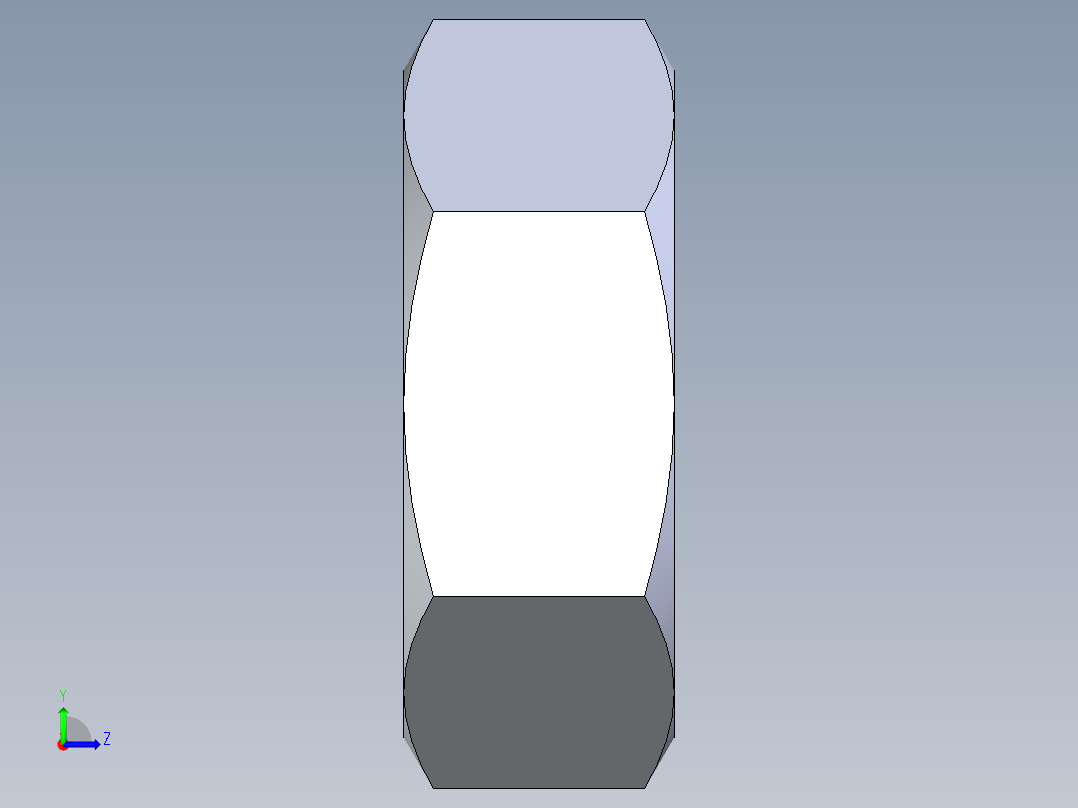 公制螺母-M1.6x0.35.STEP左视图