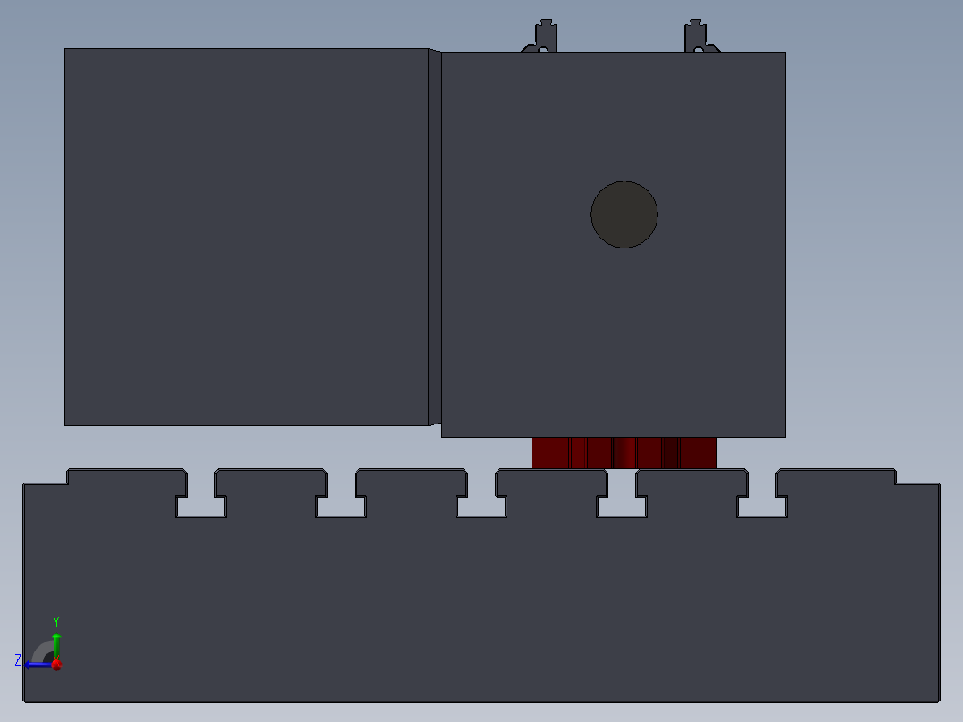 135数控机床右视图