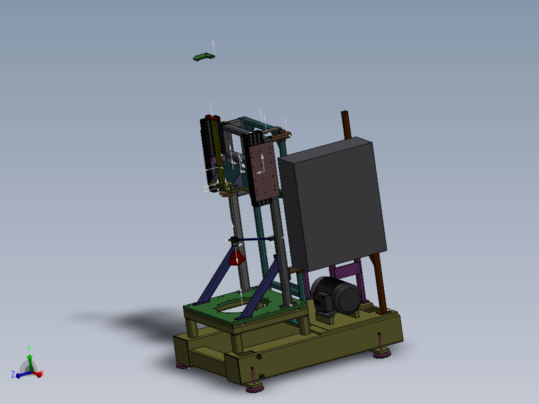 自动化设备简要结构3D模型