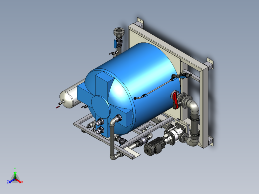 为冶金厂建造的化学处理站