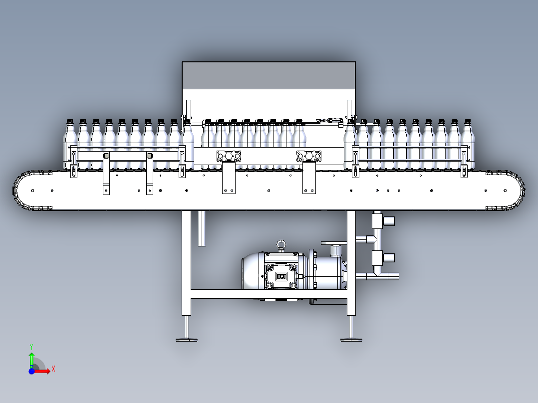 3000h洗瓶机前视图