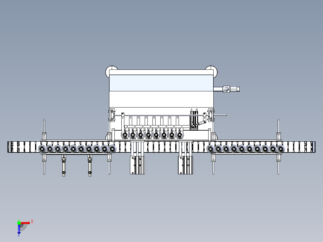3000h洗瓶机俯视图
